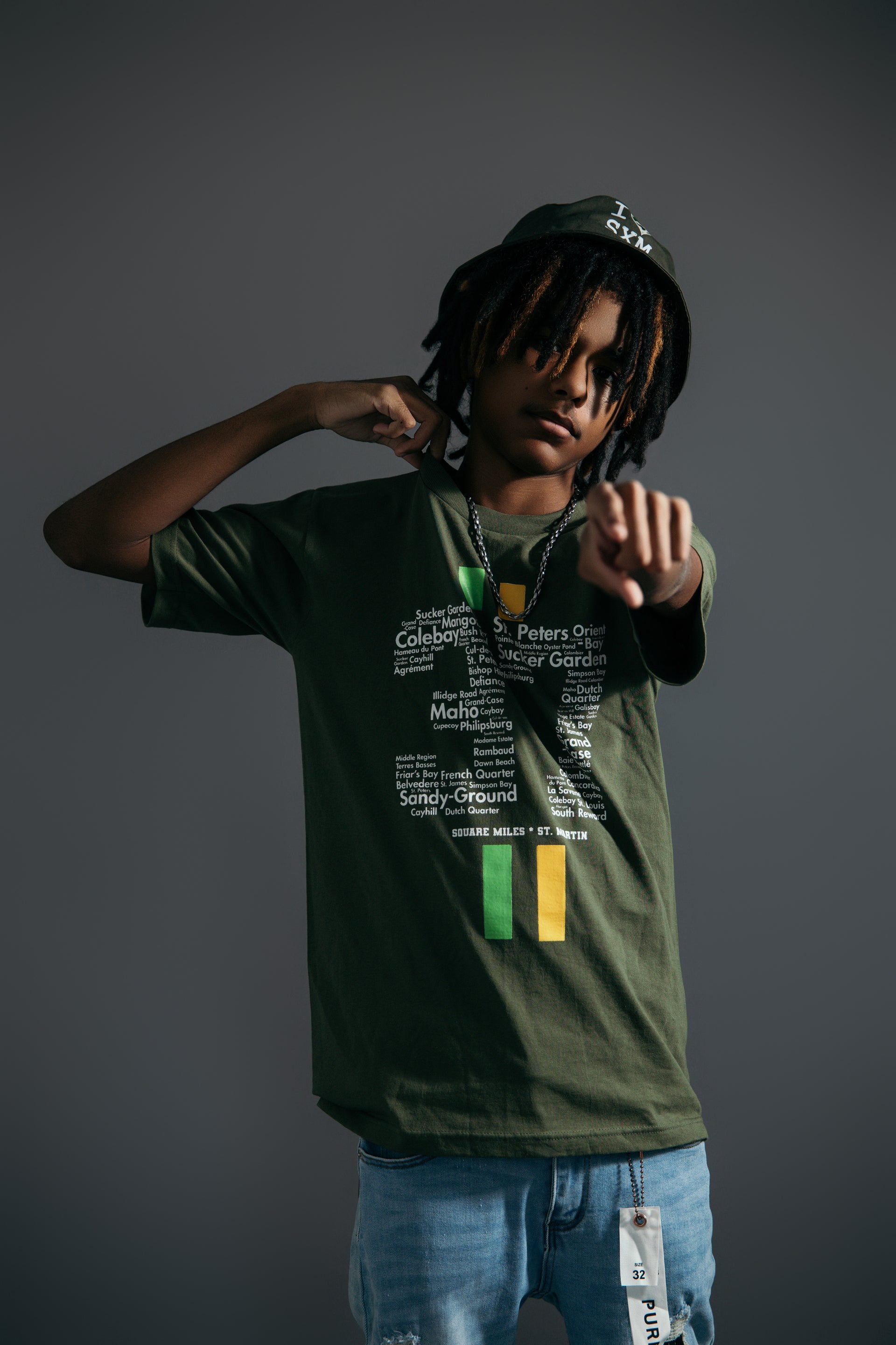 I Love SXM  Camo Bucket Hat