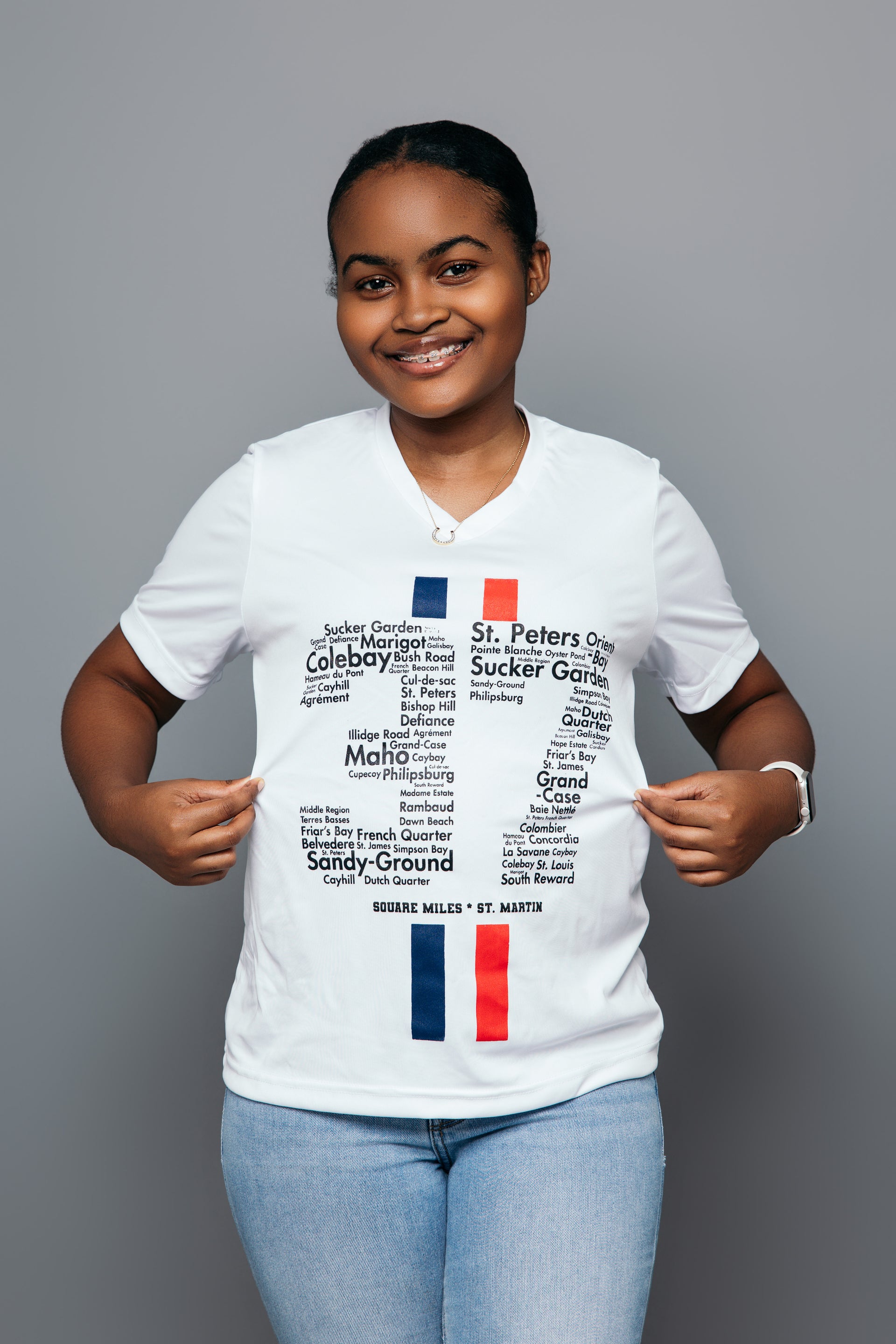 37 square miles DRY FIT Female Vneck